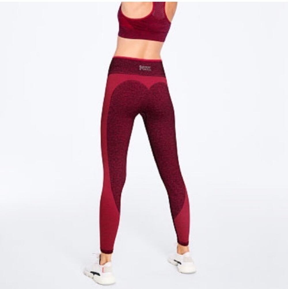 PINK by Victoria's Secret Heart Booty Contour Seamless Leggings - Size